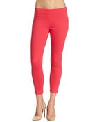 J Brand Side-Zip Mid-Rise Skinny Capri Jeans - Lyst
