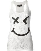Philipp Plein Gun Smiley Face Tank Top - Lyst