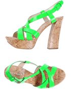 Casadei Platform Sandals - Lyst