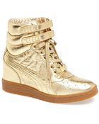 Puma Rime Gold Sky Wedge Sneaker - Lyst