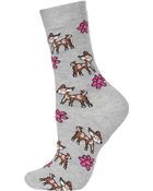 Topshop Floral Deers Ankle Socks - Lyst