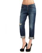 J Brand Aidan Cropped Boyfriend Jeans - Lyst