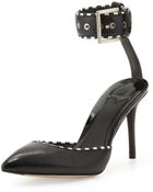 B Brian Atwood Migita Stripetrim Anklewrap Sandal - Lyst
