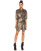 Isabel Marant Pasadena Lurex Georgette Dress - Lyst