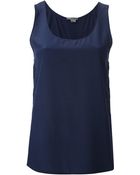 Vince Mixed Tank Top - Lyst