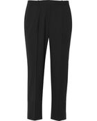 Theory Jorah Cropped Stretch-Wool Straight-Leg Pants - Lyst