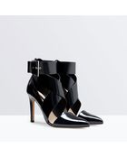 Zara High Heel Strappy Shoe With Buckle - Lyst