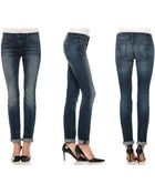 Joe's Jeans Mid Rise Rolled Skinny - Lyst