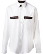 Versace Zip Shirt - Lyst