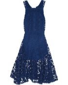 Chloé Crocheted Lace Midi Dress - Lyst