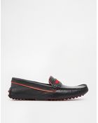 Asos Driving Shoes In Leather - Lyst