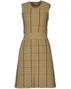 RED Valentino Sleeveless Wool Short Dress - Lyst