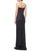 Donna Karan New York Printed Strapless Column Gown - Lyst