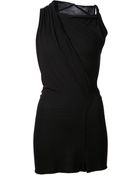 Rick Owens Lilies Cross Drape Front Top - Lyst