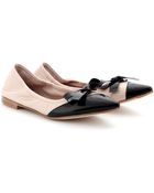 Miu Miu Patent-Leather Ballerinas - Lyst