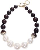 Anne Klein Glass Pearl and Crystal Collar Necklace - Lyst