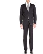 Calvin Klein Black Two-Button Wool Suit - Lyst