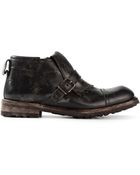Dolce & Gabbana Fringed Buckle Ankle Boots - Lyst