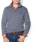 Ralph Lauren Polo French-Rib Half-Zip Pullover - Lyst