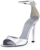 Tamara Mellon Metallic Specchio Anklewrap Sandal - Lyst