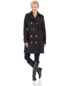 MICHAEL Michael Kors Belted Trench Coat - Lyst