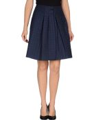 Jil Sander Navy Knee Length Skirt - Lyst