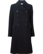 Comme Des Garçons Double Breasted Evasé Coat - Lyst