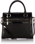 Karen Millen Colourblock Box Bag - Lyst