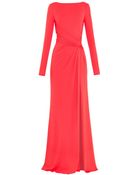 Elie Saab V-Back Twist-Front Gown - Lyst