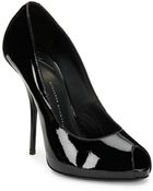 Giuseppe Zanotti Patent Leather Peep-Toe Pumps - Lyst
