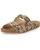 Stuart Weitzman Freely Camouflage Canvas Sandal - Lyst