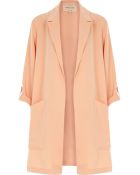 River Island Coral Turned Sleeve Jacket - Lyst