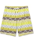 Dan Ward Mid-Length Printed Swim Shorts - Lyst