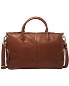 Fossil Erin Leather Satchel - Lyst