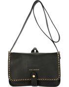 Ted Baker Studded Leather Crossbody Bag Black - Lyst