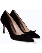 Zara High Heel Leather Court Shoe with Pointed Toe - Lyst