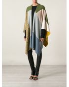 Missoni Contrasting Panels Ribbed Cape - Lyst