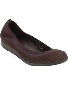 Cole Haan Gilmore Perforated Suede Flats - Lyst