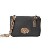 Coach Embossed Txt Mini Chain Crossbody - Lyst