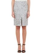 Nina Ricci Devoré Jacquard Pencil Skirt - Lyst