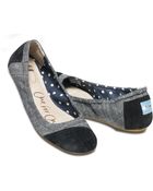 Toms Chambray Women'S Ballet Flats - Lyst