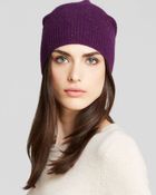 Echo Cashmere Slouchy Beanie - Lyst