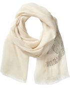 MICHAEL Michael Kors Pin Dot Logo Stud Scarf - Lyst
