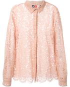 MSGM Floral Lace Shirt - Lyst