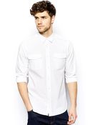 Asos Military Shirt in Long Sleeve - Lyst