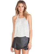 Parker Justina Sequin Tank - Lyst