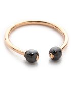 Ginette NY Baubles Small Bead Ring - Rose Gold/Black - Lyst