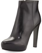 Prada High-Heel Leather Ankle Boot - Lyst