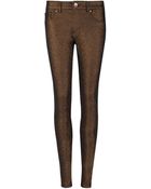 Ted Baker Metallic Skinny Jeans - Lyst