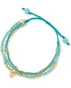 Tai 3-Strand Turquoise Beaded Bracelet With Hamsa Charm - Lyst